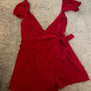Red romper